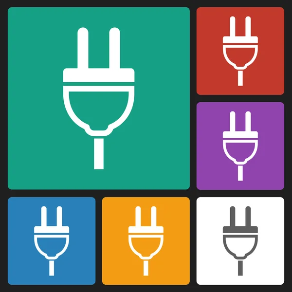 Elektrische stekker pictogram — Stockvector