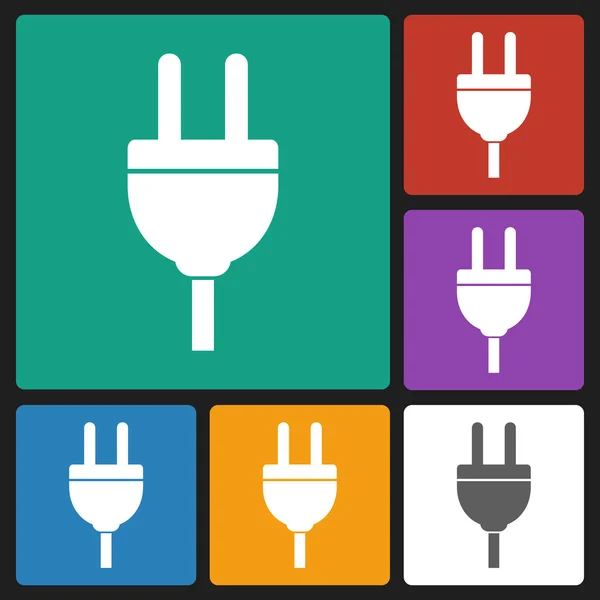 Elektrische stekker pictogram — Stockvector