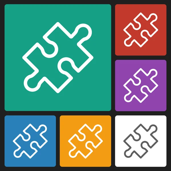 Puzzle icon — Stock Vector