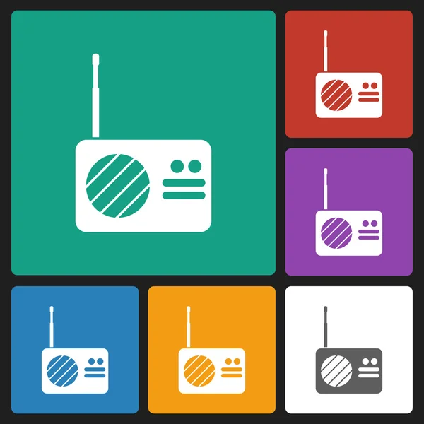 Icono de radio — Vector de stock