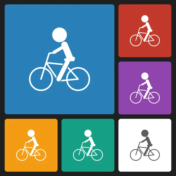 Icono de bicicleta — Vector de stock