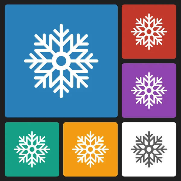 Sneeuwvlok pictogram — Stockvector
