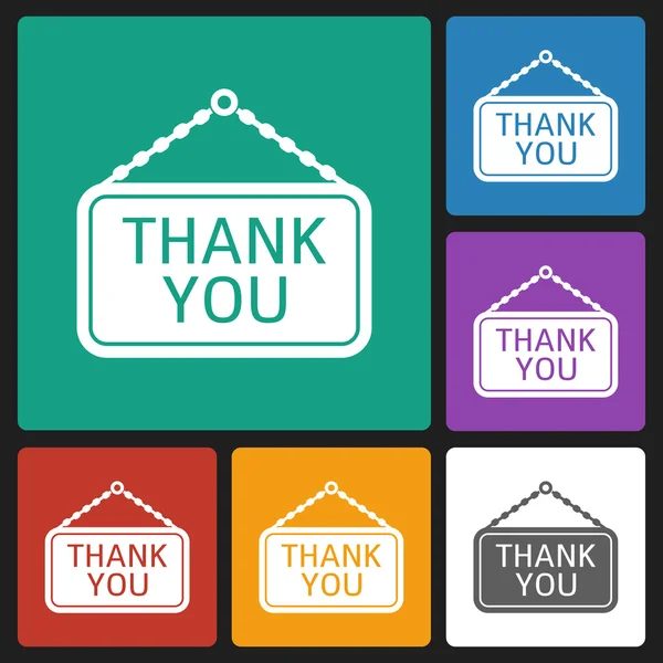 Thank you icon — Stock Vector