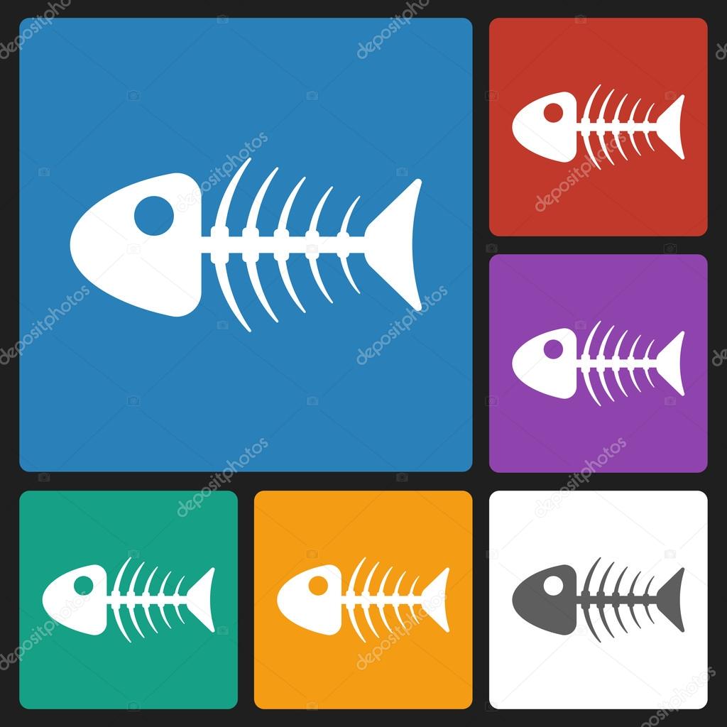 Fish bone icon