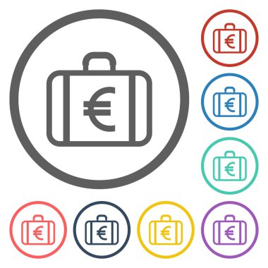 Avrupa Birliği para birimi simgesi simgesi ile para durum