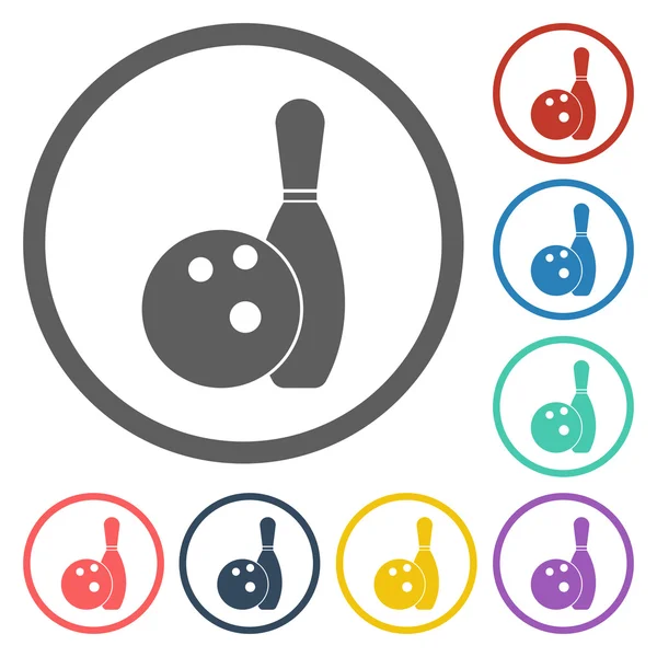 Bowling icon — Stock Vector