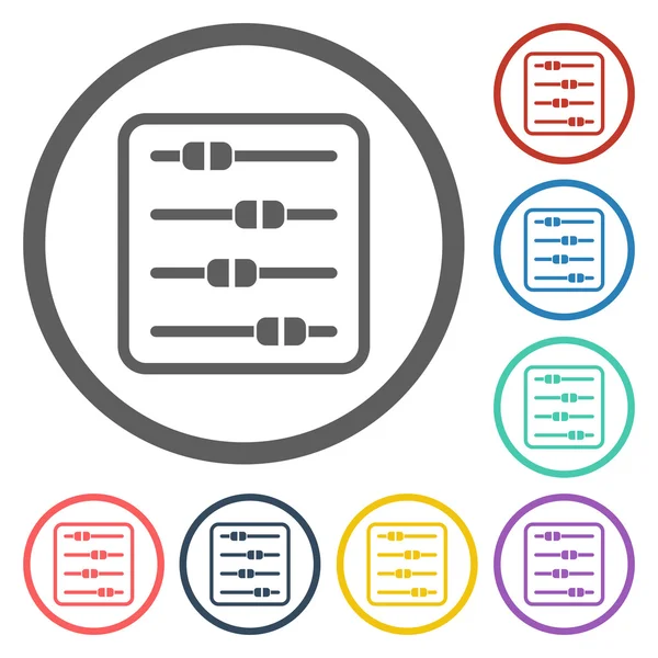 イコライザー アイコン — ストックベクタ