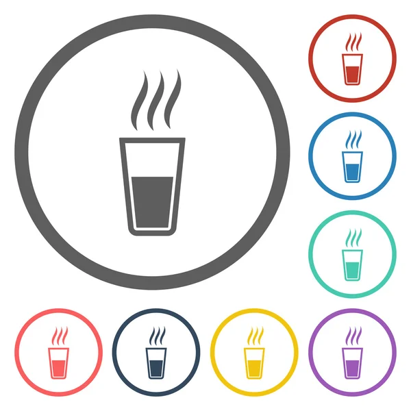 Warme drank pictogram — Stockvector