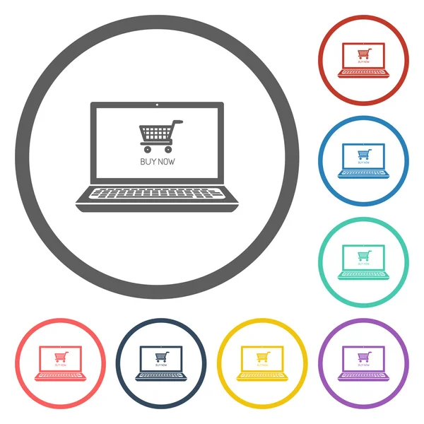 Icono de E-shopping — Vector de stock