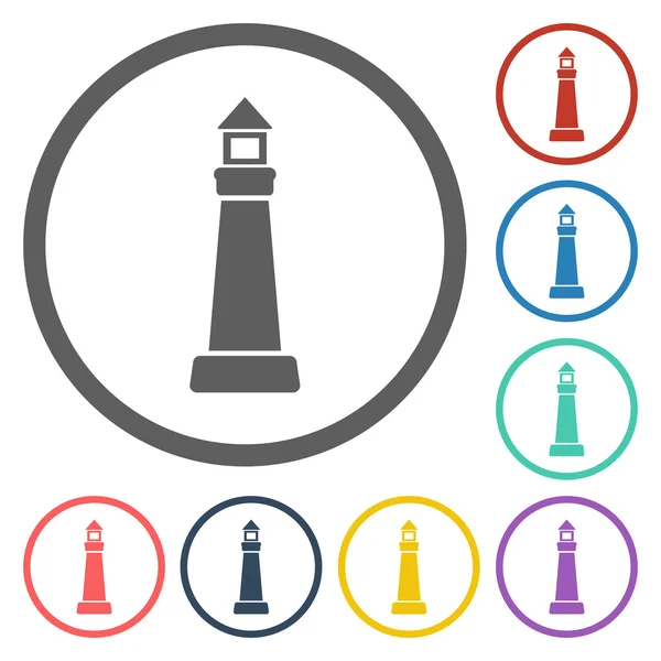 Икона маяка — стоковый вектор