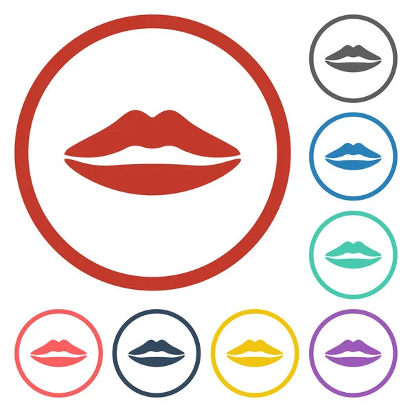 Lips icon — Stock Vector