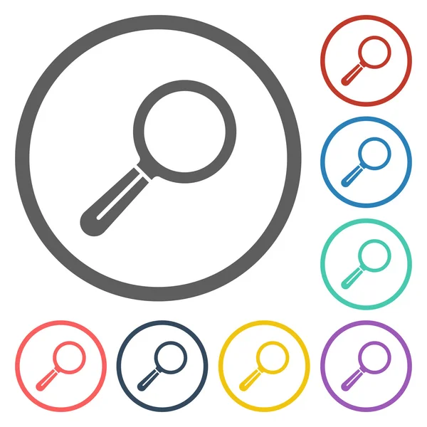 Magnifying glass icon — Stock Vector