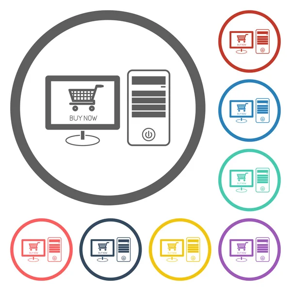 E-Shopping-Ikone — Stockvektor