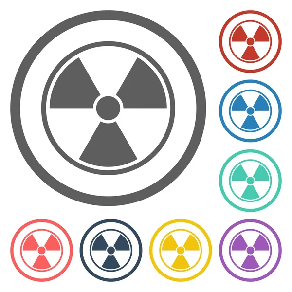 Radioactive sign icon — Stock Vector