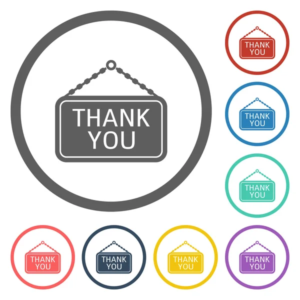 Thank you icon — Stock Vector