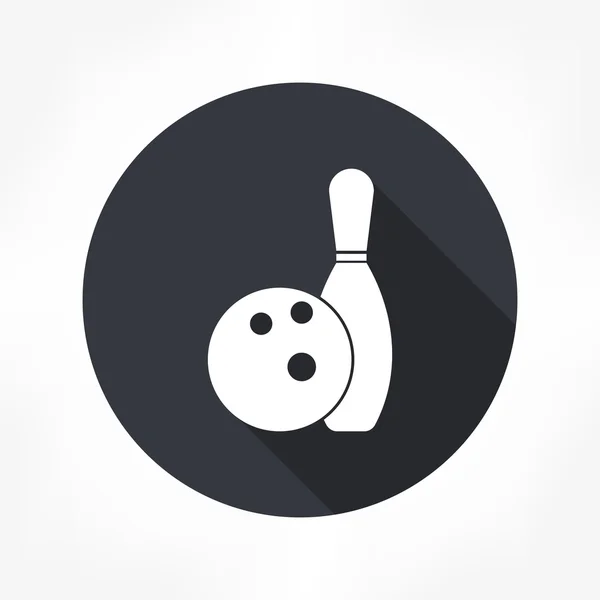 Icono de bolos — Vector de stock