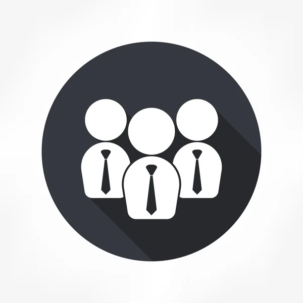 Businessman team icon — Stock Vector