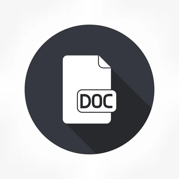 Datei doc icon — Stockvektor