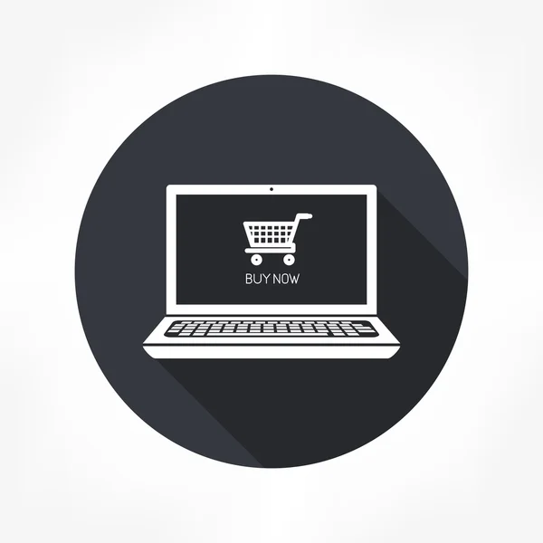 E-shopping εικονίδιο — Διανυσματικό Αρχείο