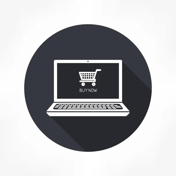 E-Shopping-Ikone — Stockvektor