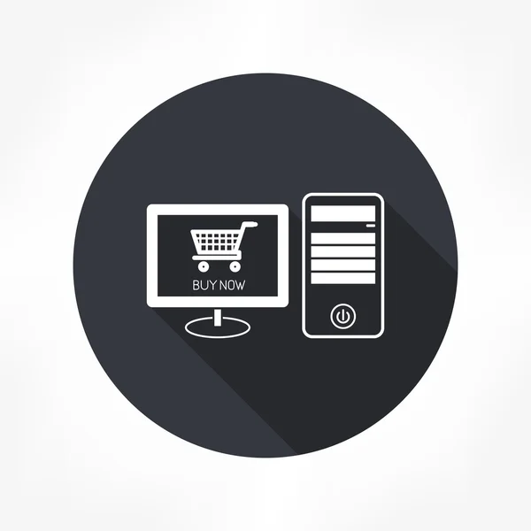 E-shopping pictogram — Stockvector