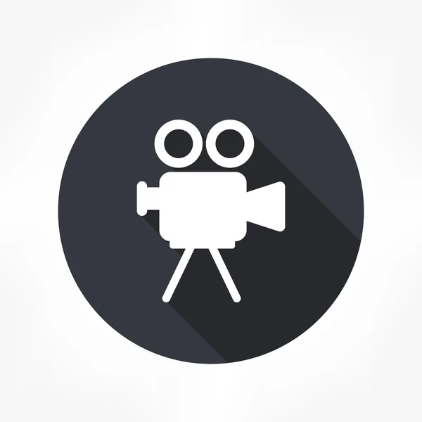 Icono de cámara de película — Vector de stock