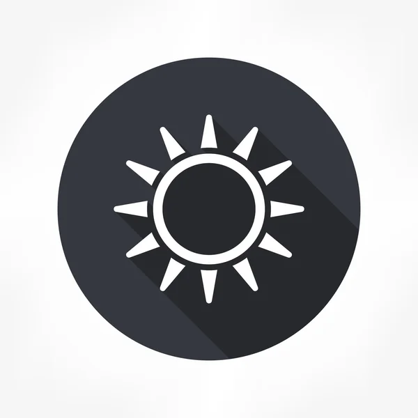 Icono del sol — Archivo Imágenes Vectoriales