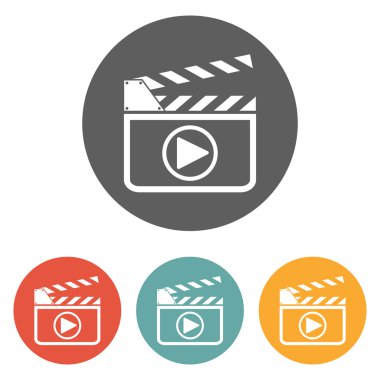 Film kayrak oyun düğme simgesi