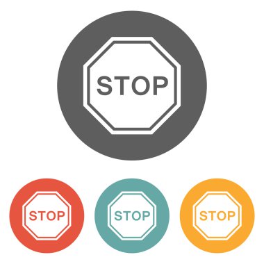 Trafik işareti simgesi durdurmak