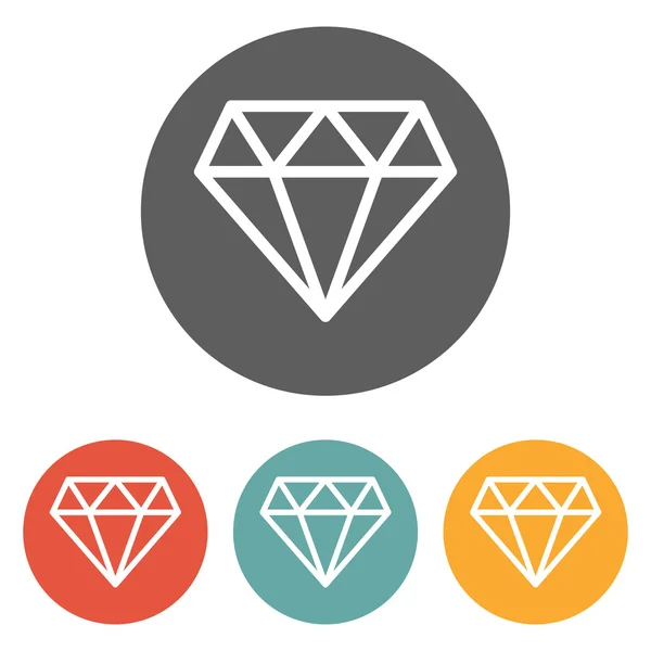 Diamond icon — Stock Vector