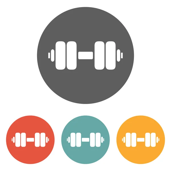 Dumbbell icon — Stock Vector