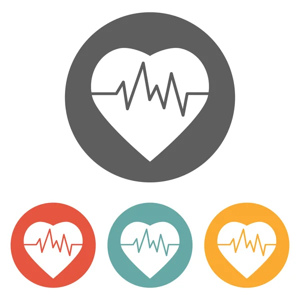 Heartbeat-pictogram — Stockvector