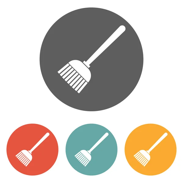 Broom icon — Stock Vector