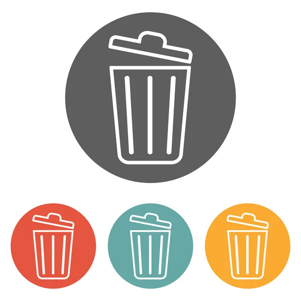 Icono de basura — Vector de stock