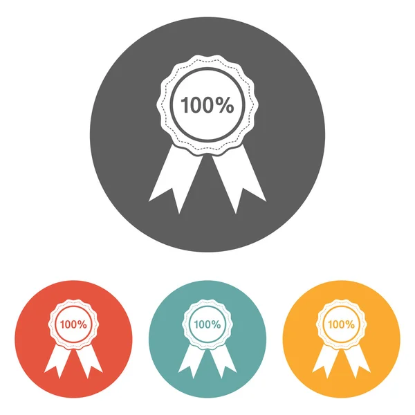 Icône de badge 100 % — Image vectorielle