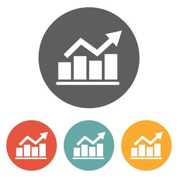 Icona del grafico — Vettoriale Stock