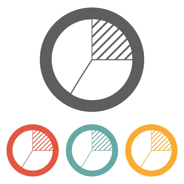 Pie graph icon — Stock Vector