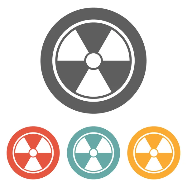 Radioactieve sign pictogram — Stockvector