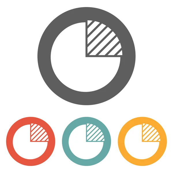 Ícone gráfico de torta —  Vetores de Stock