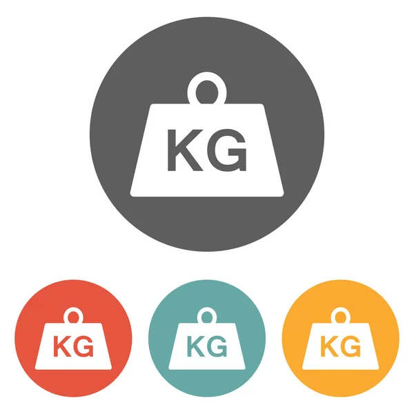 Gewicht Kilogramm Symbol — Stockvektor