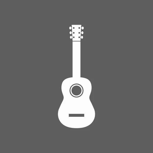 Icono de guitarra acústica — Vector de stock