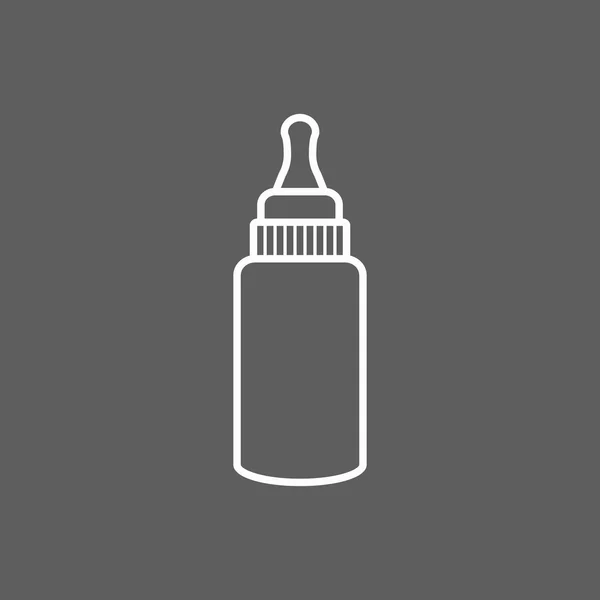 Fles melk pictogram — Stockvector