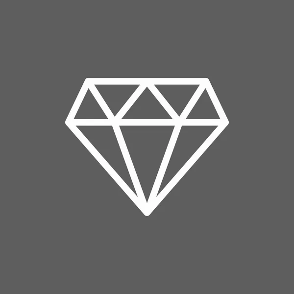 हीरा प्रतीक — स्टॉक वेक्टर