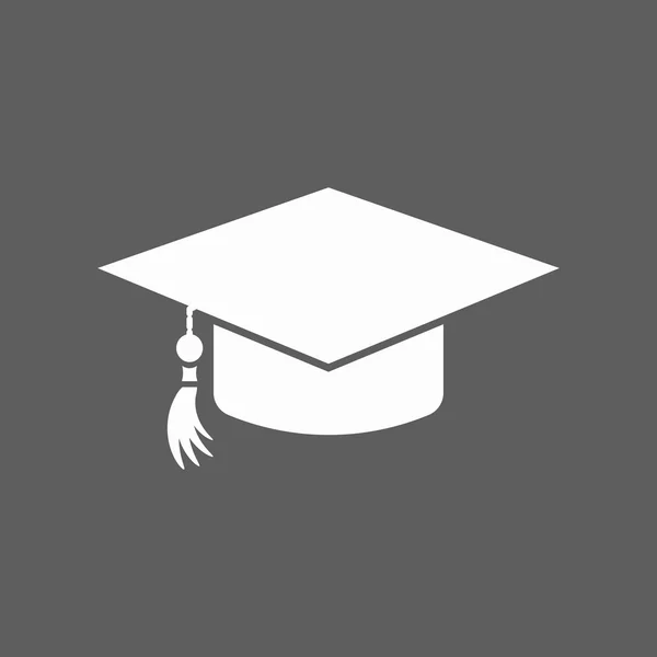 Icône chapeau éducation — Image vectorielle