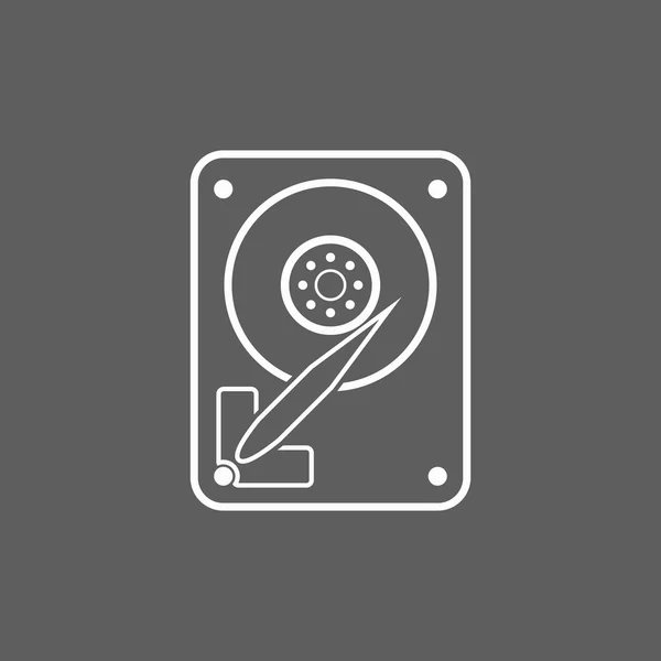 Harddisk pictogram — Stockvector