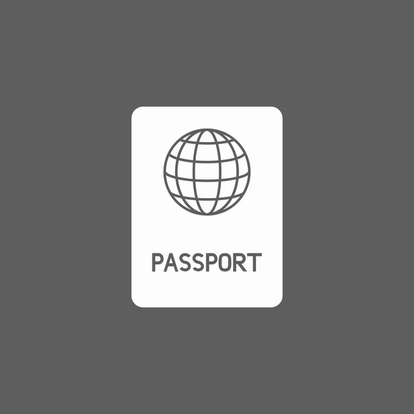 Ícone de passaporte — Vetor de Stock