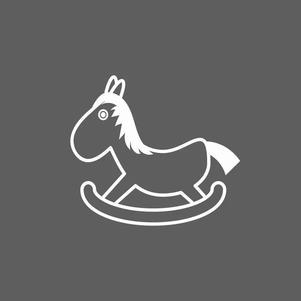 Rocking horse pictogram — Stockvector