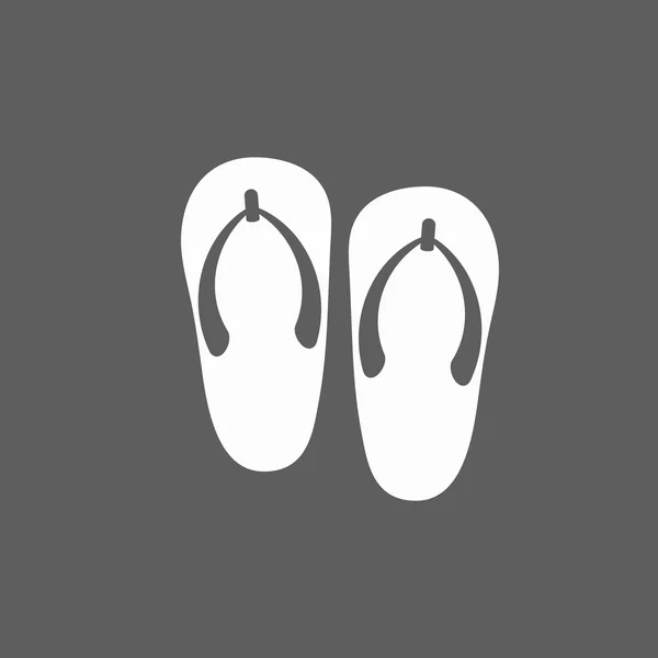 Sandalen pictogram — Stockvector