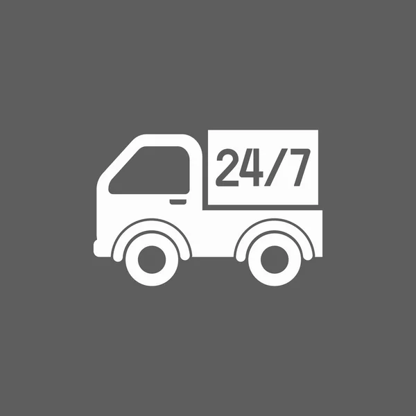 Shipping 24 hour icon — Stock Vector