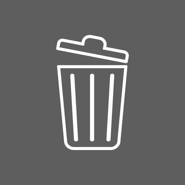 Icono de basura — Vector de stock